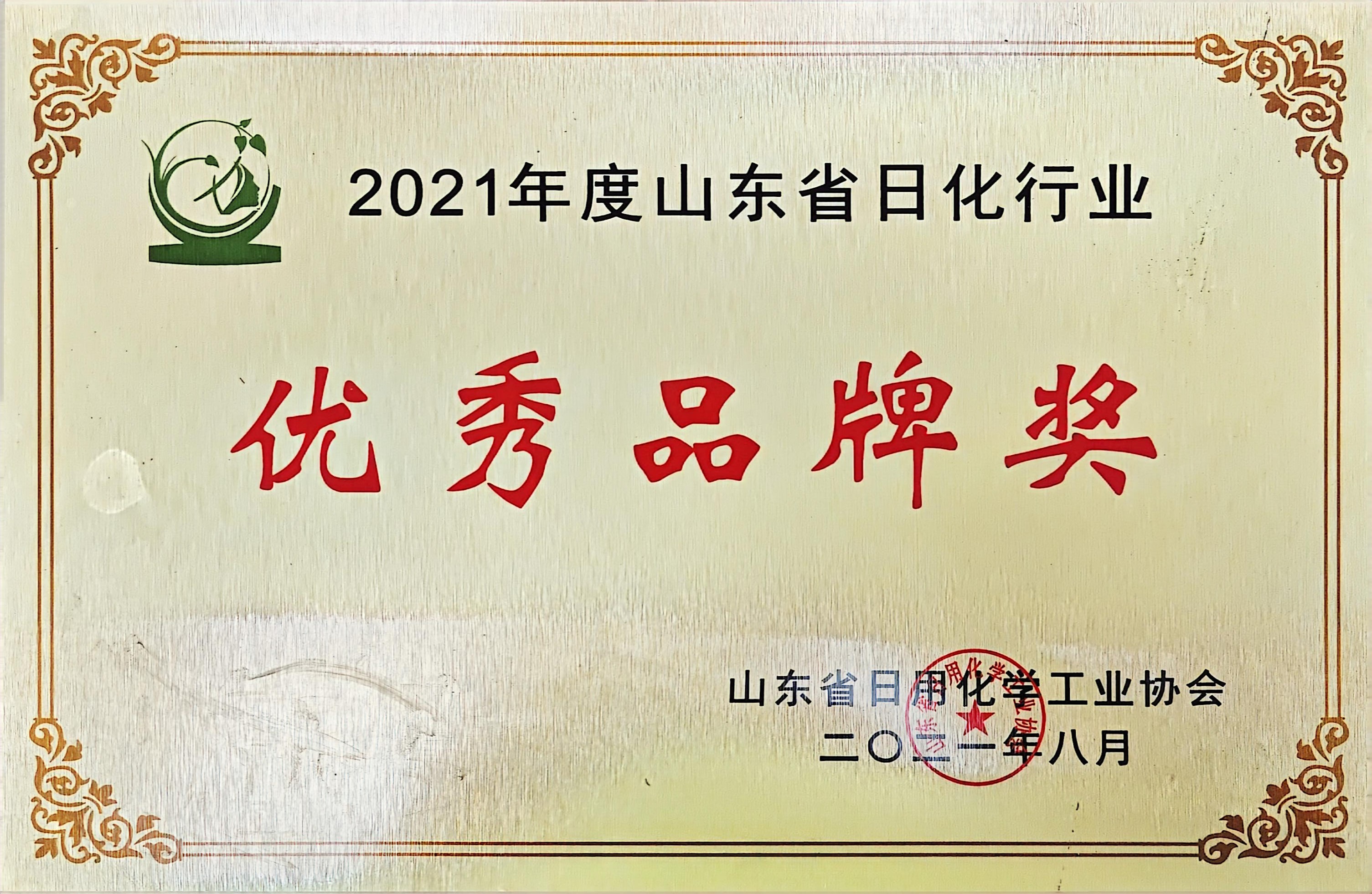 山东省日化行业优秀品牌